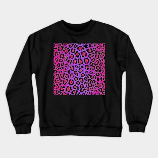 Neon colors leopard pattern Crewneck Sweatshirt